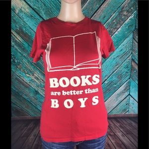 Books Are Better Than Boys Tee